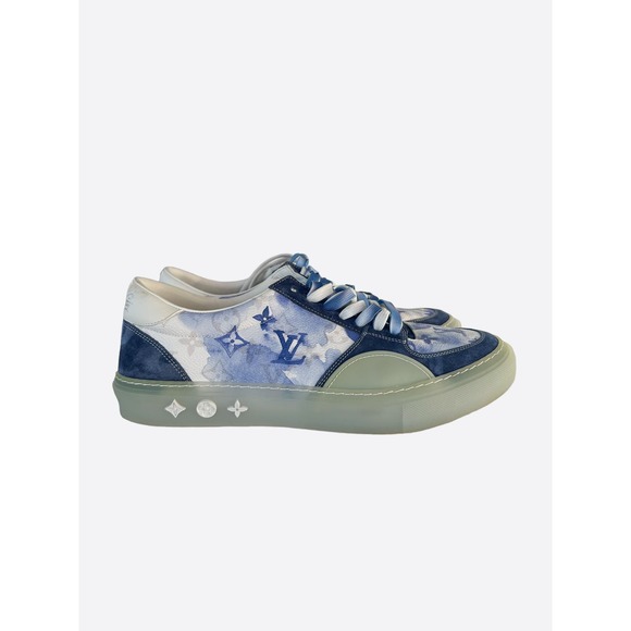 Louis Vuitton Blue Watercolor Monogram Ollie Sneakers
